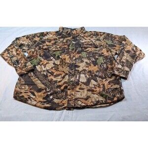 Duxbak Mossy Oak Forest Floor Camo Hunting Shirt Size M Long Sleeve Polyester